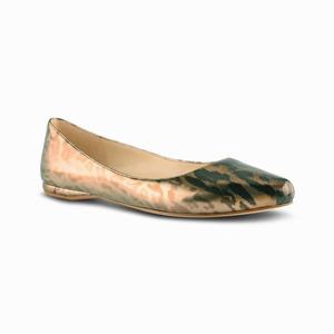 Nine West Speakup Almond Toe Flats - Brown - Ireland (OA1569847)